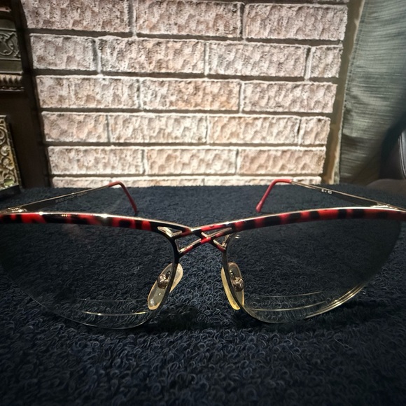 Beverly Johnson Red and Gold Glasses - Picture 10 of 10